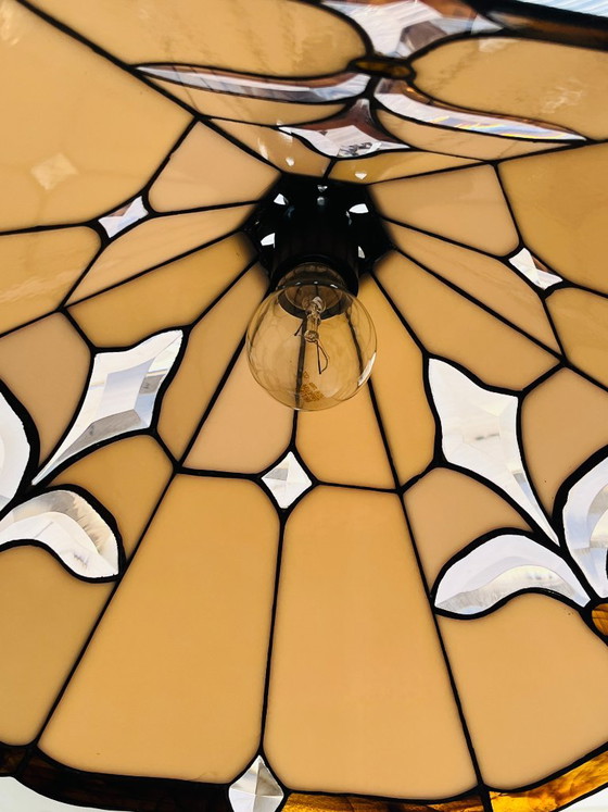 Lampada a sospensione Tiffany Fleur de Lys Art Deco – Lampade a sospensione, Glass (photo 16 of 17)