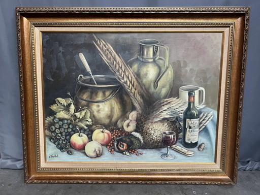J. Gosthals. Nature morte. Huile sur toile. – schilderijen tekeningen, Canvas (photo 2 of 6)