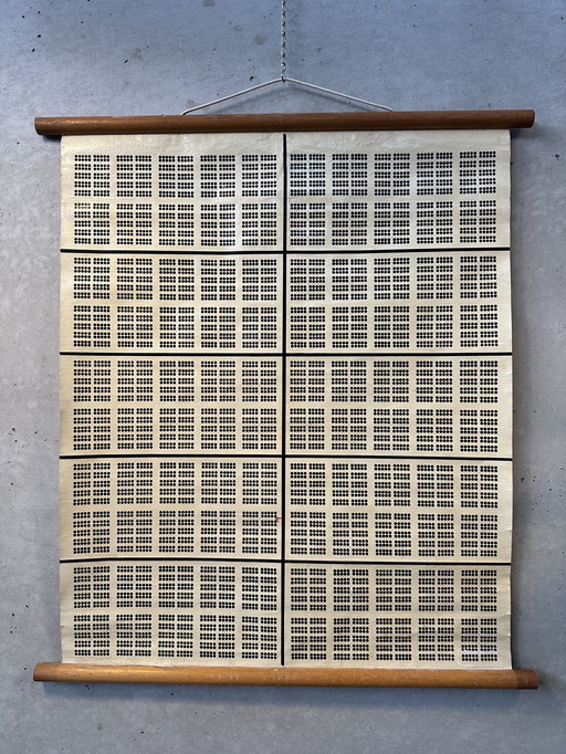 Vintage linen school card - ten thousand mark