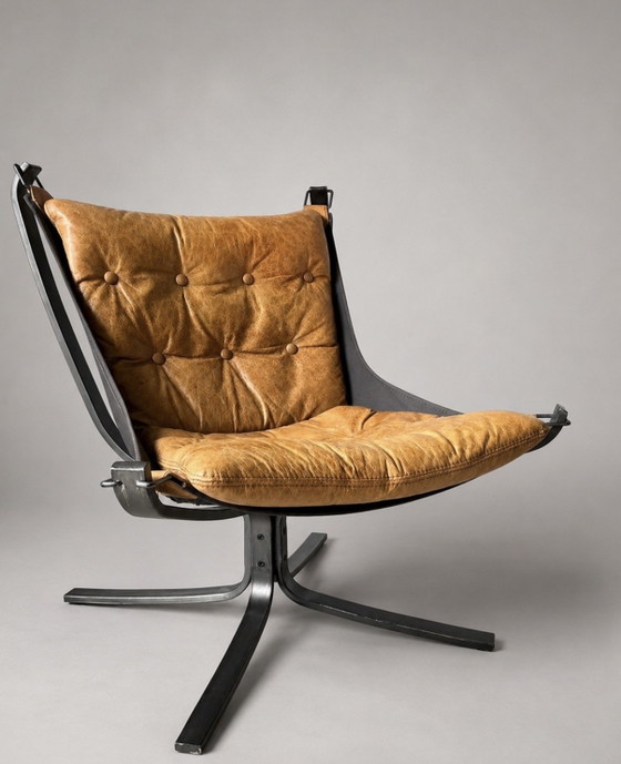 Image 1 of Vintage Falcon stoel van Sigurd Ressell, Vatne Møbler, Noorwegen