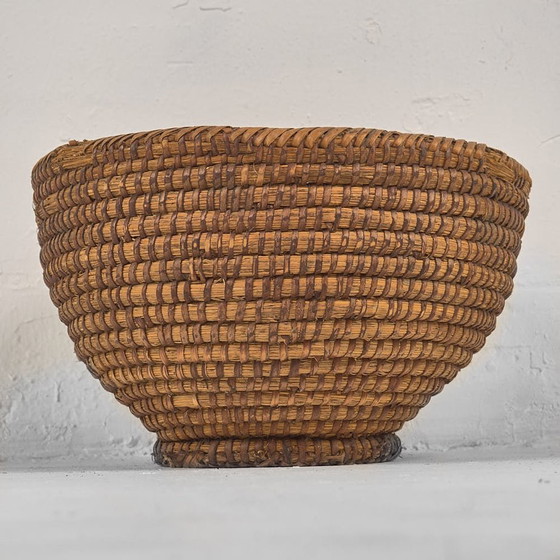 Cesta de mimbre antigua (c.1930), Objetos decorativos, Marrón, Rustic (foto 11 de 12)