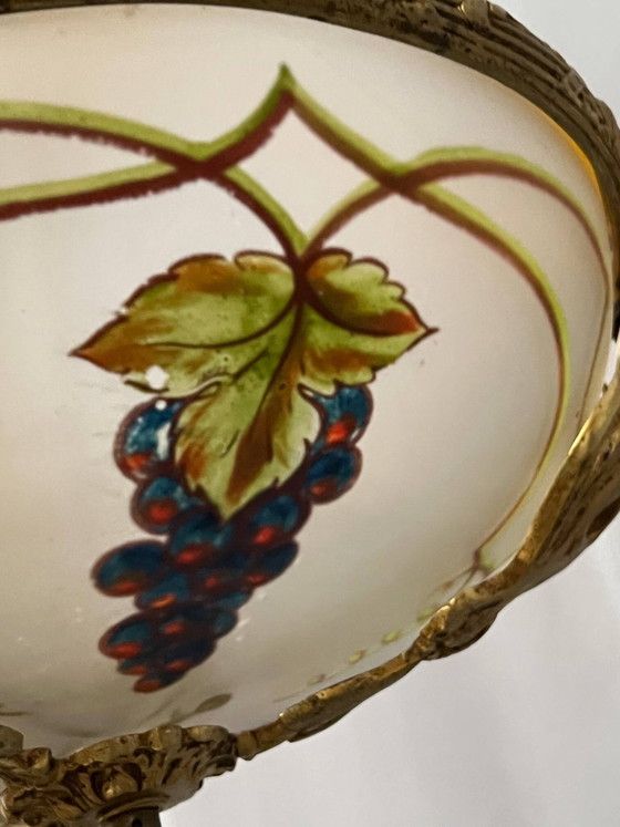 Lustre de style Louis XVI. – Bronze, Glass (photo 6 of 9)