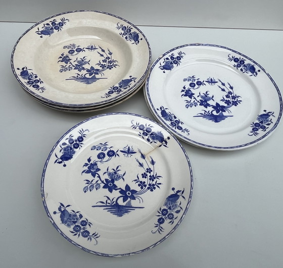 Image 1 of Piatti BOCH Frères "Grand Bouquet" ca.1920 in ceramica