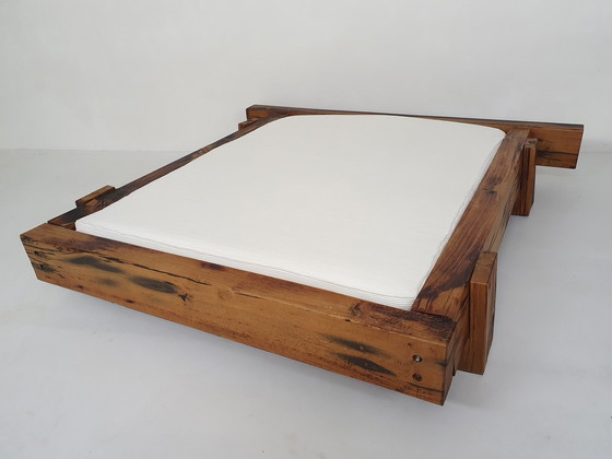 Image 1 of Lit de jour double en chêne wabisabi, 1970