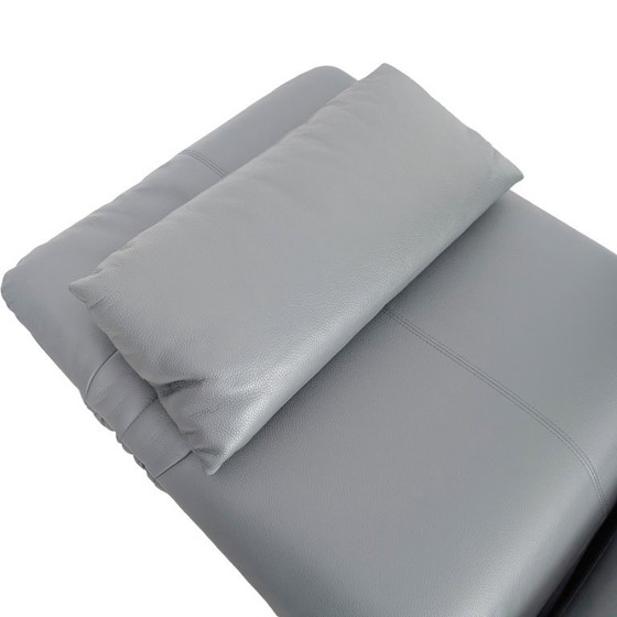 Image 1 of Original Rolf Benz Plura Sofa, designer couch, leather, two-seater, grey