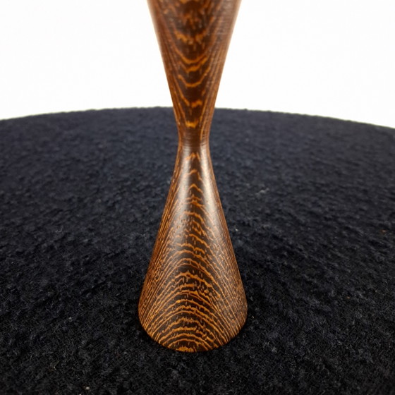 Image 1 of Vintage wooden candlestick Danish design 1970s