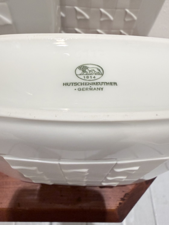 Vintage Hutschenreuther Porcelain Relief Vases – Set of 3 – Top Condition – Hütschenreuter (photo 3 of 11)