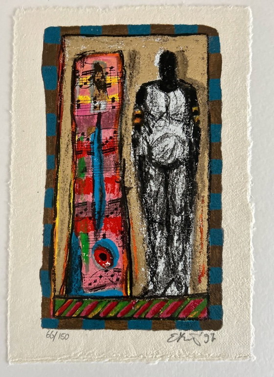 Image 1 of Serigrafia Eric Toebosch su passepartout