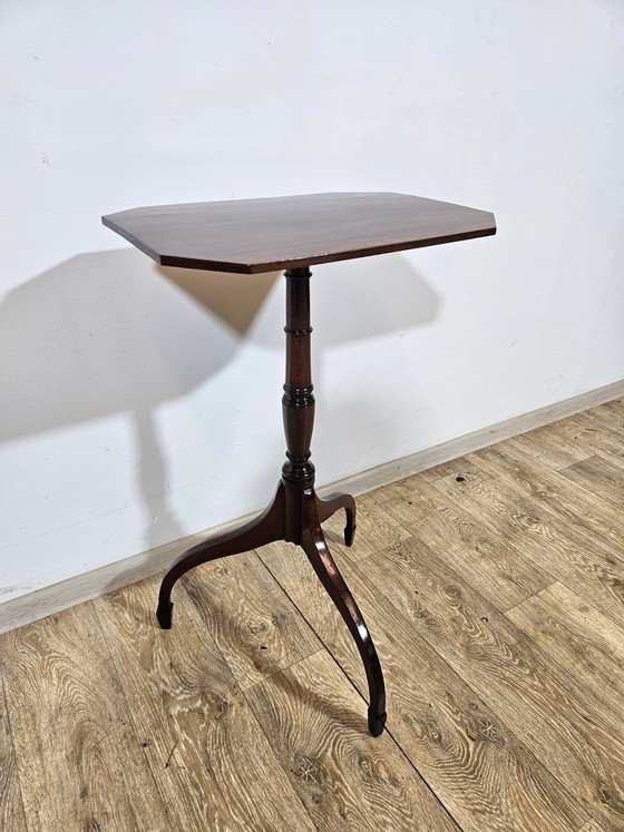 Antique Victorian Mahogany Side Table, 1800s – Wood, Hollywood Regency (photo 9 of 15)