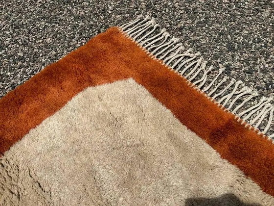 Tapis Mrirt marocain terracotta et beige 340x230 cm – motif encadré – Laine, Coton, Bohemian (photo 13 of 15)
