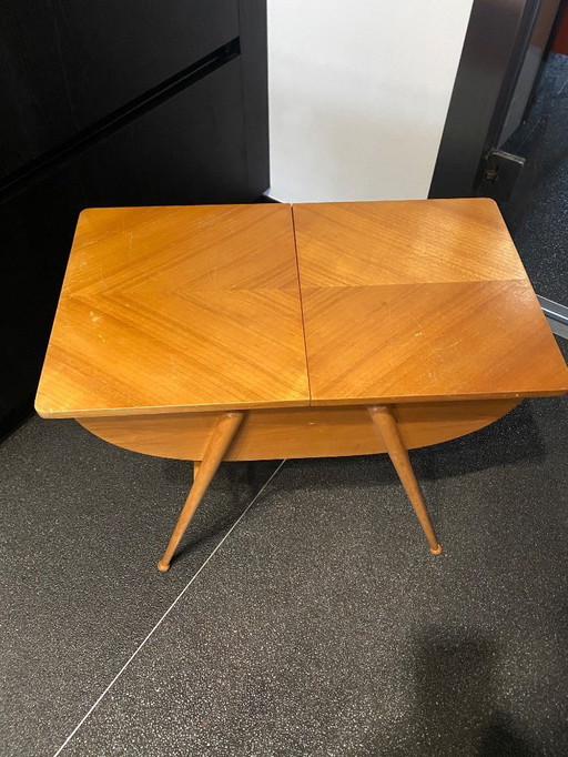 Vintage Nähkästchen aus Teakholz