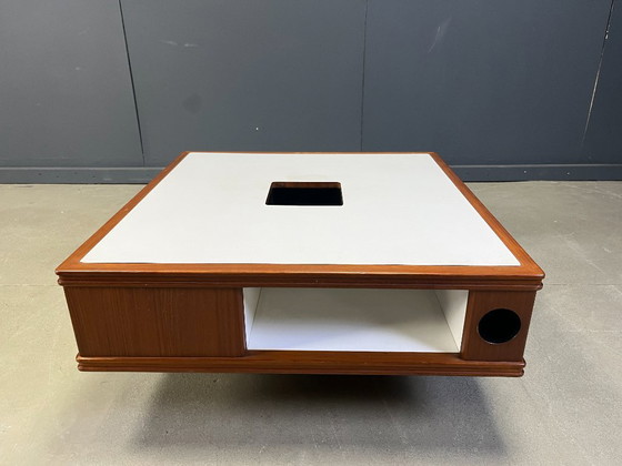 Image 1 of Space age wooden bar coffee table, 1960s