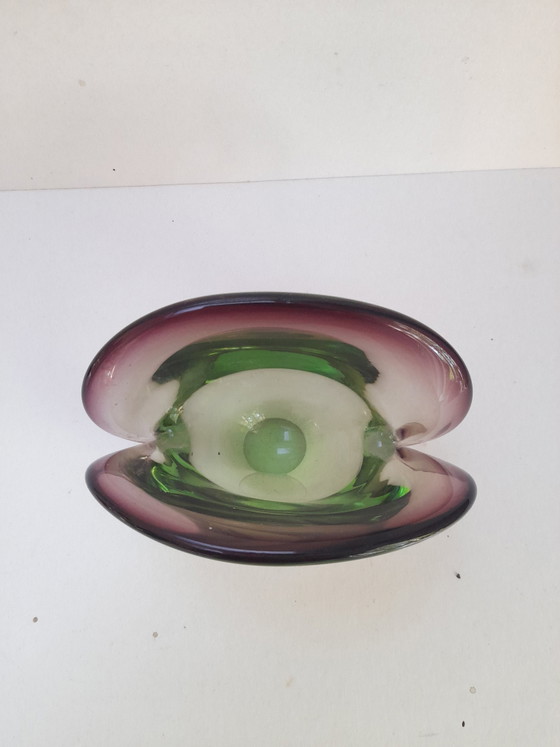 Sommerso Murano Seashell Trinket Tray – Decorative Objects, Murano Glass (photo 4 of 5)