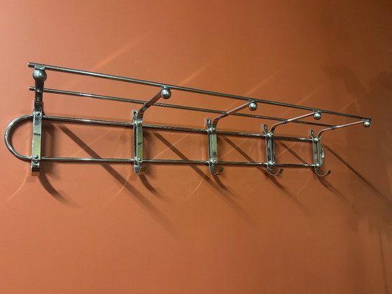 Image 1 of Art Deco coat rack in chrome