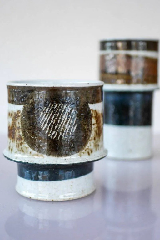 Mid-century modernist ceramic vase by Inger Persson for Rörstrand, Sweden, 1970s
