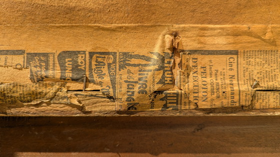 Image 1 of Specchio belga Art Déco degli anni '40 con cornice curva