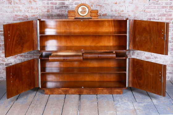 Gerestaureerd art-deco dressoir, van J. Halabala, UP Zavody, mahoniehout, Tsjechië, jaren 1920 – UP Závody (photo 37 of 44)