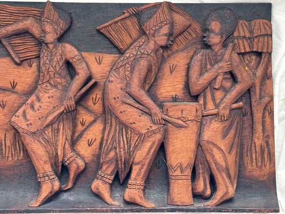 Image 1 of African Wood Carving Signed