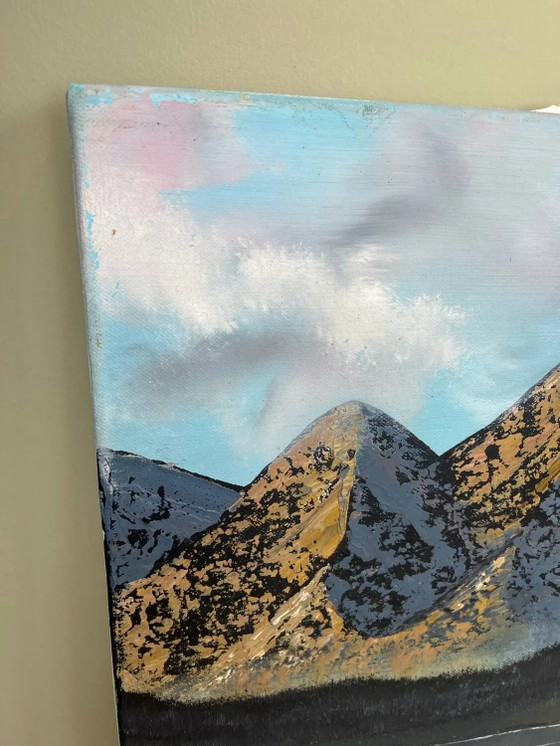 Olio su tela Paesaggio di montagna – Dipinti e disegni, Canvas (photo 6 of 15)