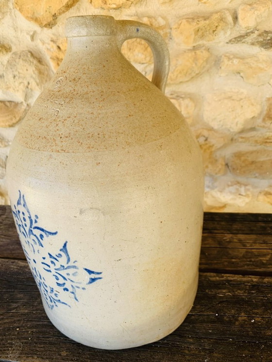 Image 1 of Antica brocca in gres da 2 g con fiocco di neve, F. H. Cowden, Harrisburg, 1880 ca.