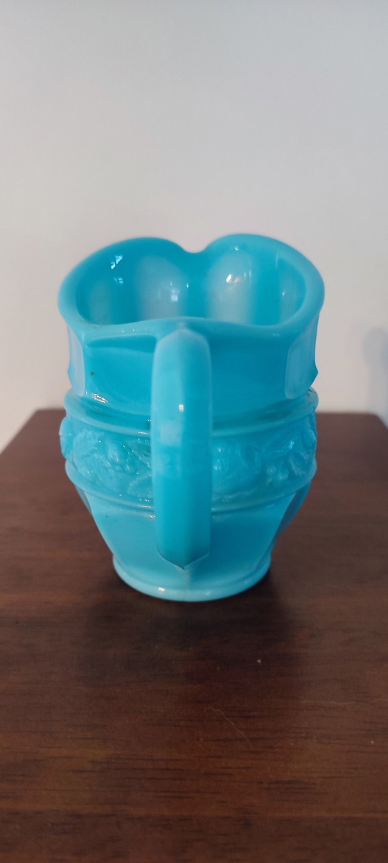 Image 1 of Vintage opaline glass pitcher/creamer