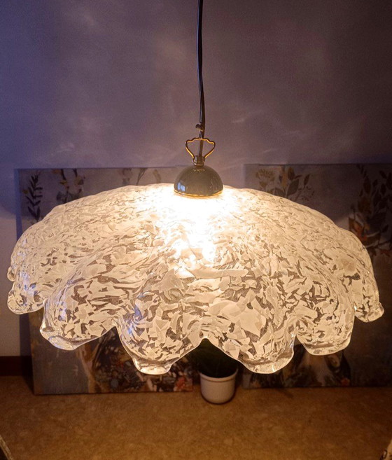 Image 1 of MURANO Elegante hanglamp met verstelbare hoogte - merk Sylcom uit de jaren 90 - handgemaakt - gemaakt in Italië / NIEUW