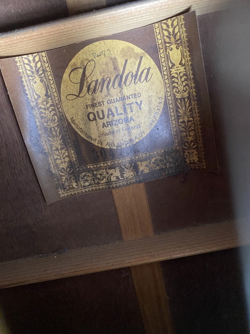 Chitarra Landola vintage del 1972 – decoratieve objecten, Wood (photo 2 of 15)