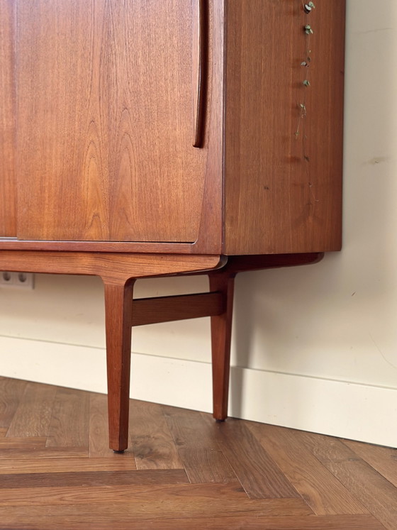 Vintage highboard Danish buffet cabinet teak wood 1950s/60s/70s – Sideboard cabinet (photo 7 of 15)