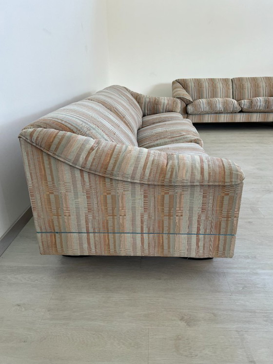 Image 1 of Poltrona Frau - Sofa - Wood, Fabric - Set of Two Sofas