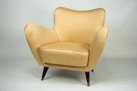 Image 1 of Skulpturaler Lounge-Sessel von Guglielmo Veronesi, Italien, 1950er Jahre