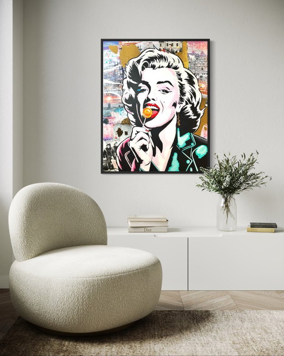 Image 1 of Dolce ribelle - Dipinto pop art 103 x 83