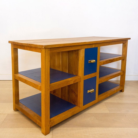 Image 1 of Spanish TV Console in Teak Wood, 1970s