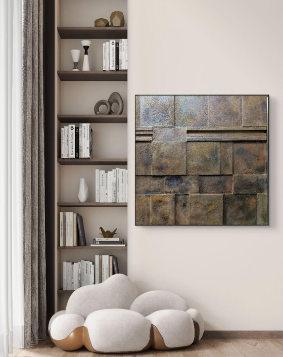 Image 1 of The Wall, oggetto da parete in rilievo minimalista