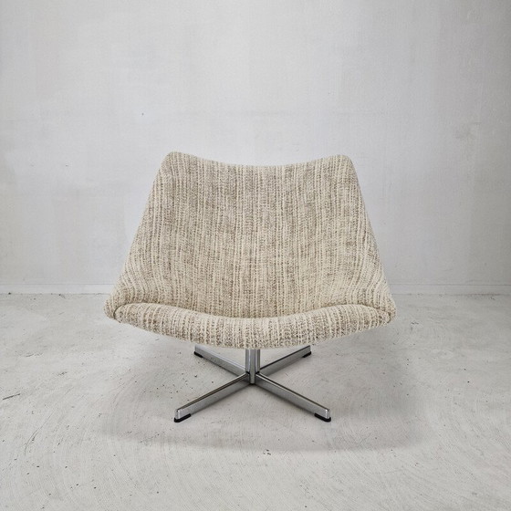 Image 1 of Vintage Oyster armchair with cross base by Pierre Paulin for Artifort, 1965