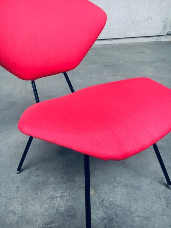 Image 1 of Midcentury Modern Design Low Side Chair set, Italy 1950's