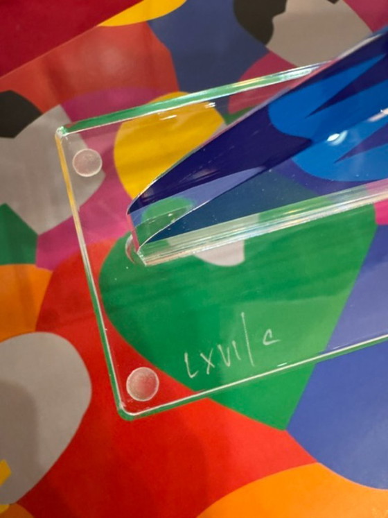 Image 1 of Marco Lodola, serigrafía sobre plexiglás, Let it be, pop, futurismo