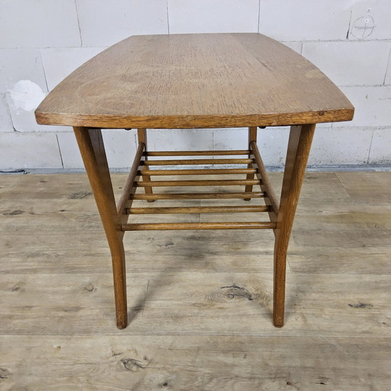 Image 1 of Vintage grenen houten salontafel / bijzettafel / koffietafel 