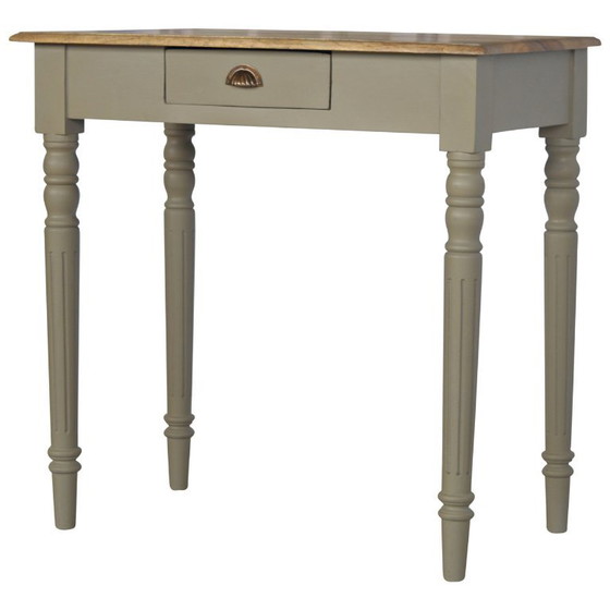 Elegante scrivania dipinta a mano in legno massello di mango – Artisan, Scrivanie (photo 4 of 10)