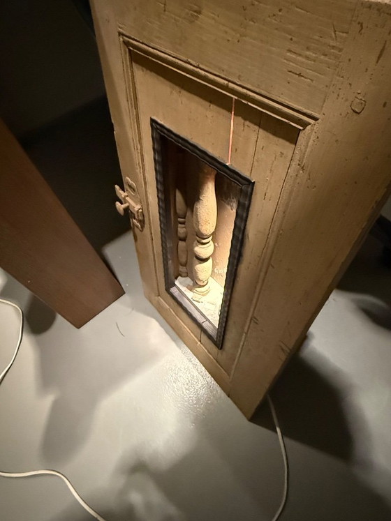 Peter Gabrielse Kunstwerk, Bildhauerei, Holz, Metall, Braun, Vintage (Foto 4 von 5)