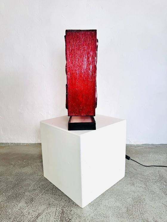 Image 1 of SYNTHETIC TABLE LAMP BY UNKNOWN DESIGNER, CA 1960s/1970s