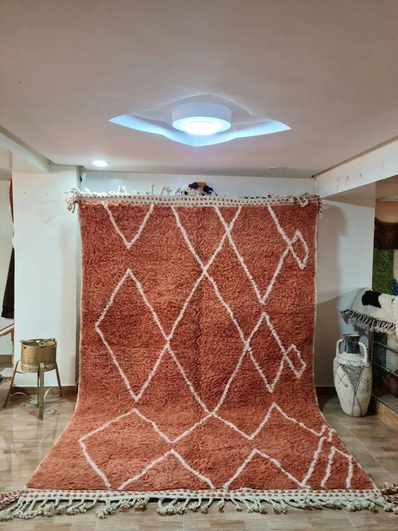 Tappeto Beni Ouarain Lana Terracotta e Motivi Geometrici 300x200cm – Tappeti, Cotone, Scandinavian (photo 2 of 3)