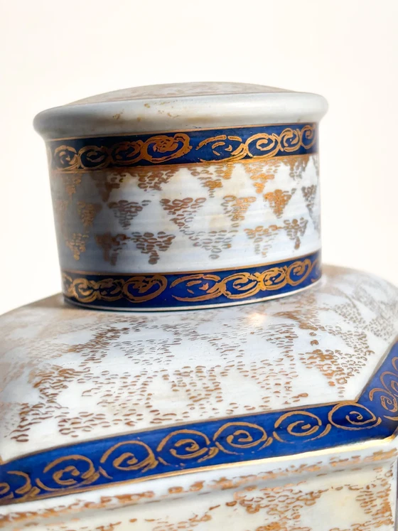Art Nouveau Potiche Vase in Hand-Painted Italian Ceramic, 1920s (photo 4 of 12)