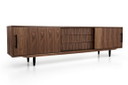 Credenza in noce O-S02 anta scorrevole e 3 cassetti 240