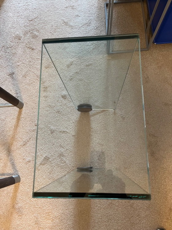 Image 1 of 1991 Fontana Arte , Design Daniella Puppa, set van 3 glazen tafels