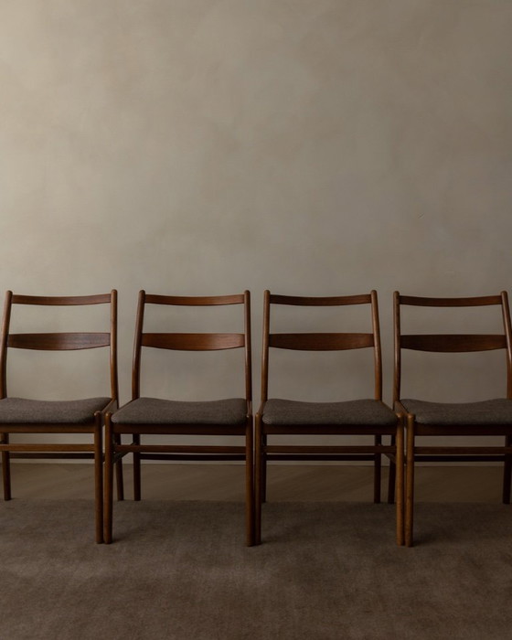 Image 1 of Set di 4 sedie da pranzo vintage Minett, Yngve Ekström, Troeds, Svezia - Sedie scandinave