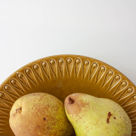 1960s Scandinavian Ceramic Plate in Green Mustard Tone – Crockery (photo 8 of 15)