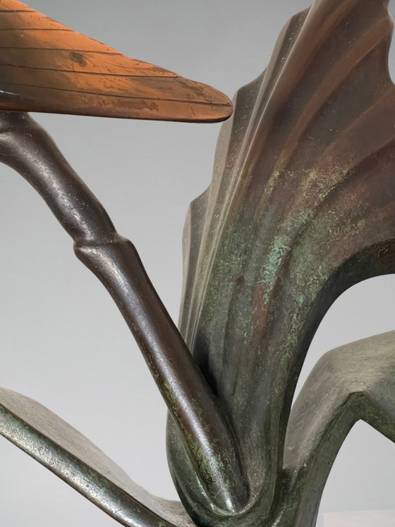 Marcel GUILLEMARD (1886–1932) / Atelier Primavera — Coppia di Cince dal Ciuffo, Importante Scultura Art Déco (photo 8 of 20)