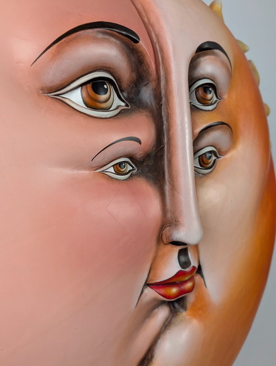 Image 1 of Scultura monumentale in cartapesta "Sol Eclipse" di Sergio Bustamante, 1997