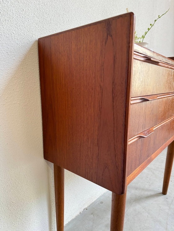 Image 1 of Danish vintage chest of drawers teak 3 drawers