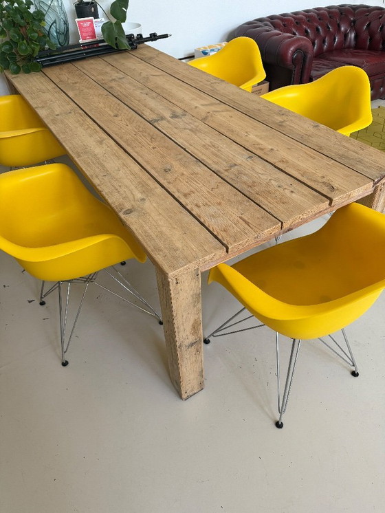 Image 1 of Set of 8 chairs reproduction of the Vitra Eames DAR